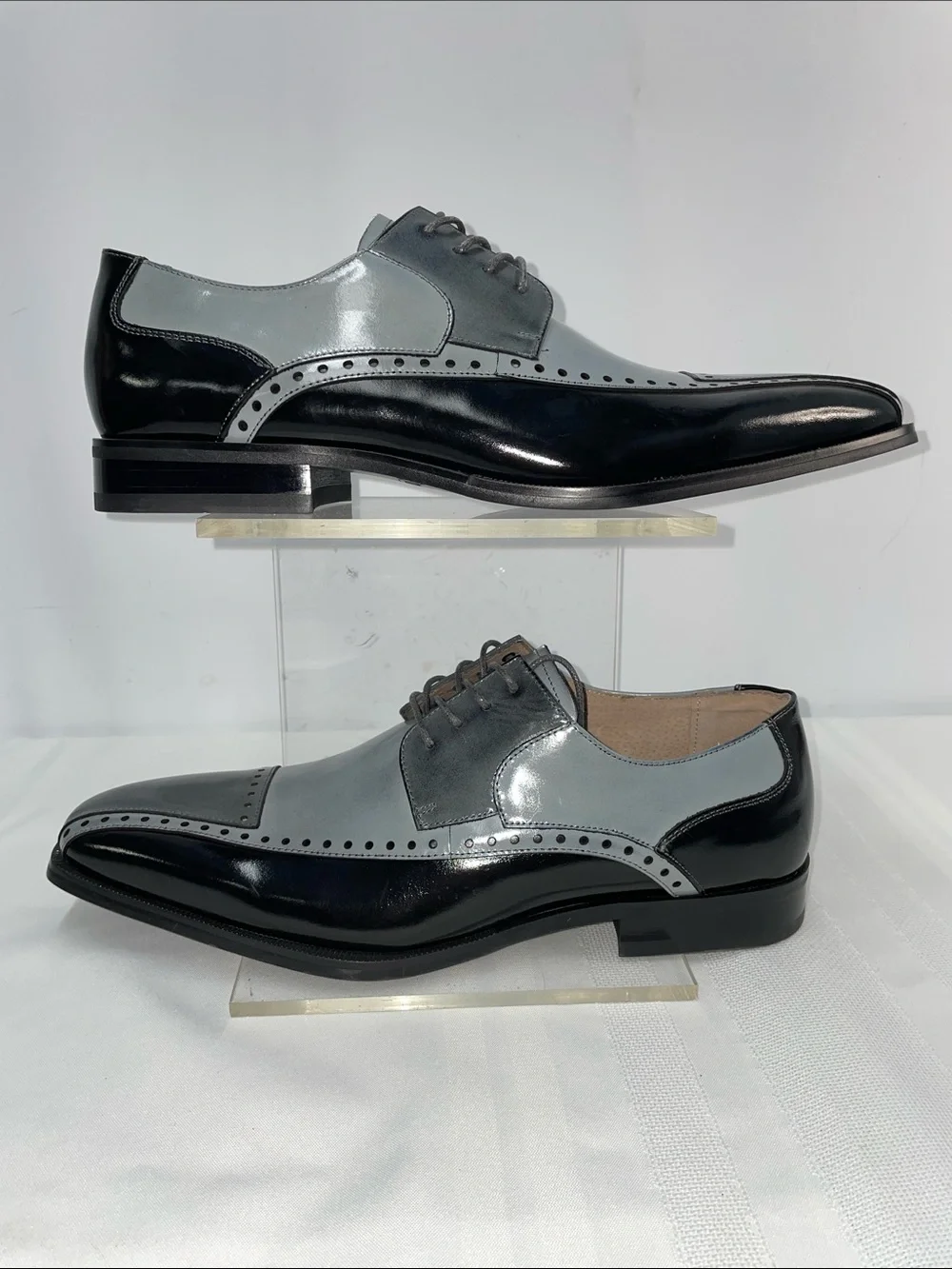 STACY ADAMS MENS LEATHER MULTI COLOR OXFORDS FTL-05-107